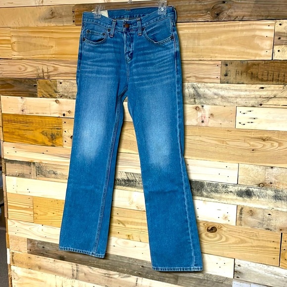 Hollister size W29xL32 boot button fly non distress jean 100% cotton medium wash - Picture 1 of 12